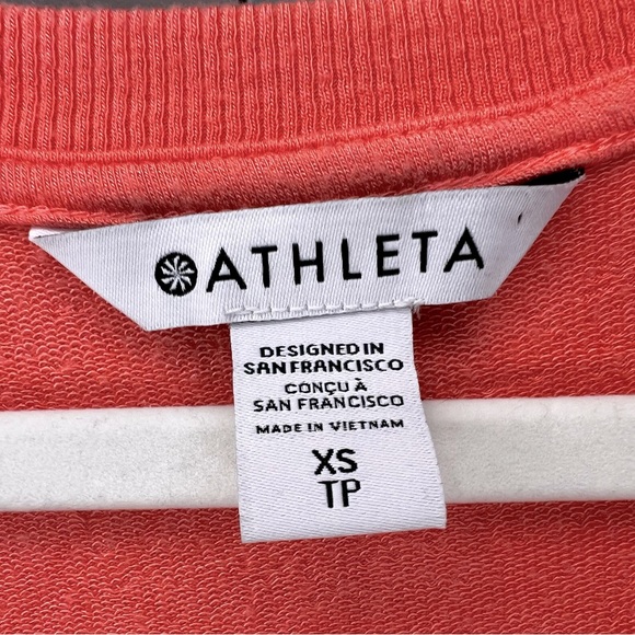 Athleta Sunrise V-neck Sweatshirt Size XS - Picture 5 of 6